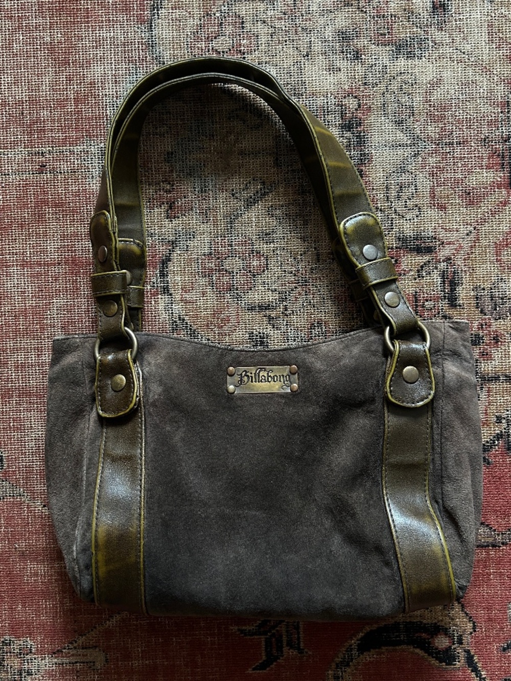 Vintage Y2K Brown Suede Mini Purse